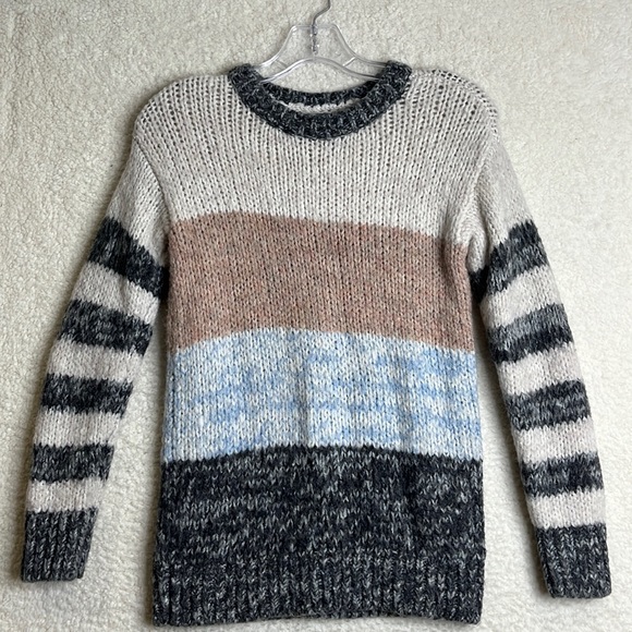 American Eagle Womens Sweater Striped Stretch Knit Jegging Fit XXS XXSMALL - Picture 1 of 9